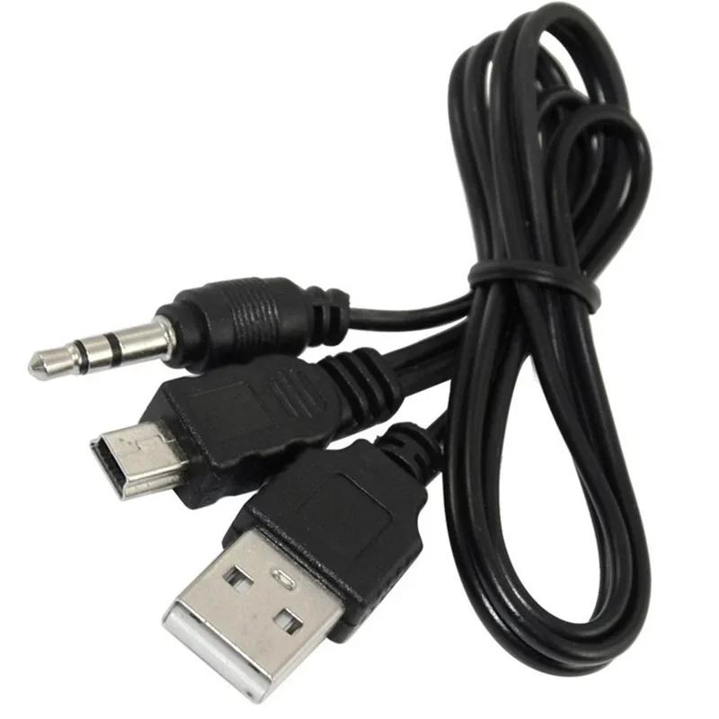  Ƽ  USB 2.0 A -̴ B , 3.5mm  AUX 1-2  ̺   ̺ ڵ, 0.5m, 1 